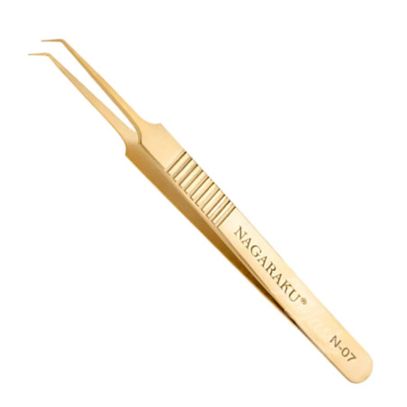 Nagaraku N-07 Precise catch Tweezer, for eyelash extensions