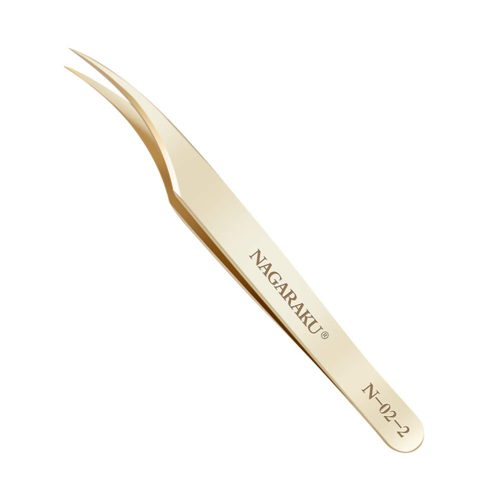 Nagaraku N-02-2 Straight Tweezer, for eyelash extensions