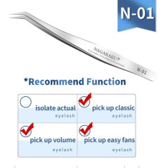 Nagaraku N-01 Tweezer, for eyelash extensions