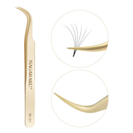 Nagaraku M-01 Tweezer, for eyelash extensions