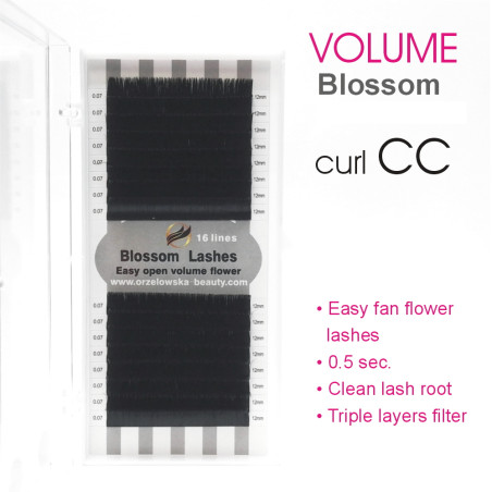 0.07 CC Easy fan flower - Blossom eyelash extensions