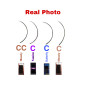 0.07 CC/ 0.05 CC - 20 linii,  Extensii gene Yassine Premium matt