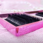 0.12 D - Glossy Queen, eyelash extensions one by one, silky black, 12 lines