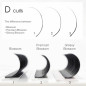 0.07 Premium Blossom, easy fan eyelash extensions, intense black