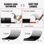 0.07 Premium Blossom, easy fan eyelash extensions, intense black
