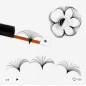 0.07 Premium Blossom, easy fan eyelash extensions, intense black
