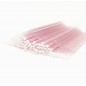 Microbrush Glitter ROZ DESCHIS - Periute aplicare primer sau remover extensii de gene, 2.5mm, 100buc