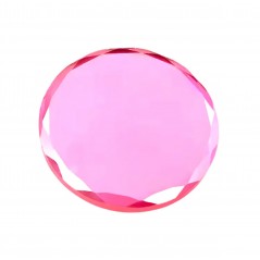 Adhesive support for eyelash extensions, pink crystal