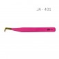 Universal Tweezer JA 401, L pink colour,  for eyelash extensions