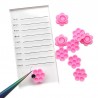 Small glue pallete ,pink flower, 15 pcs, for eyelash extensions