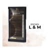 L 0.07 Mix dark brown, eyelash extension Ibeauty