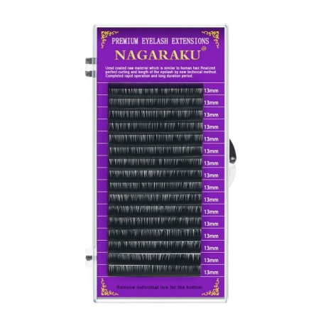0.12 D Nagaraku ORIGINALES Pestañas Individuales de Mink, Súper Suaves