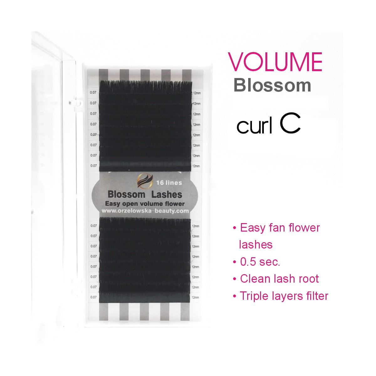 0.05 C Extensii gene Blossom, volum usor, rapid, direct de pe banda