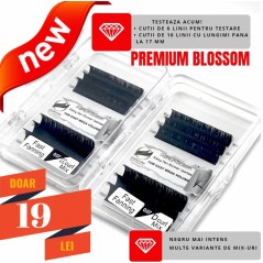 0.07 D Premium Blossom, extension ciglia easy fan, nero intenso