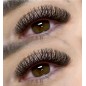 2D YY Nagaraku, black, curl C 0.07 Premade eyelash extensions