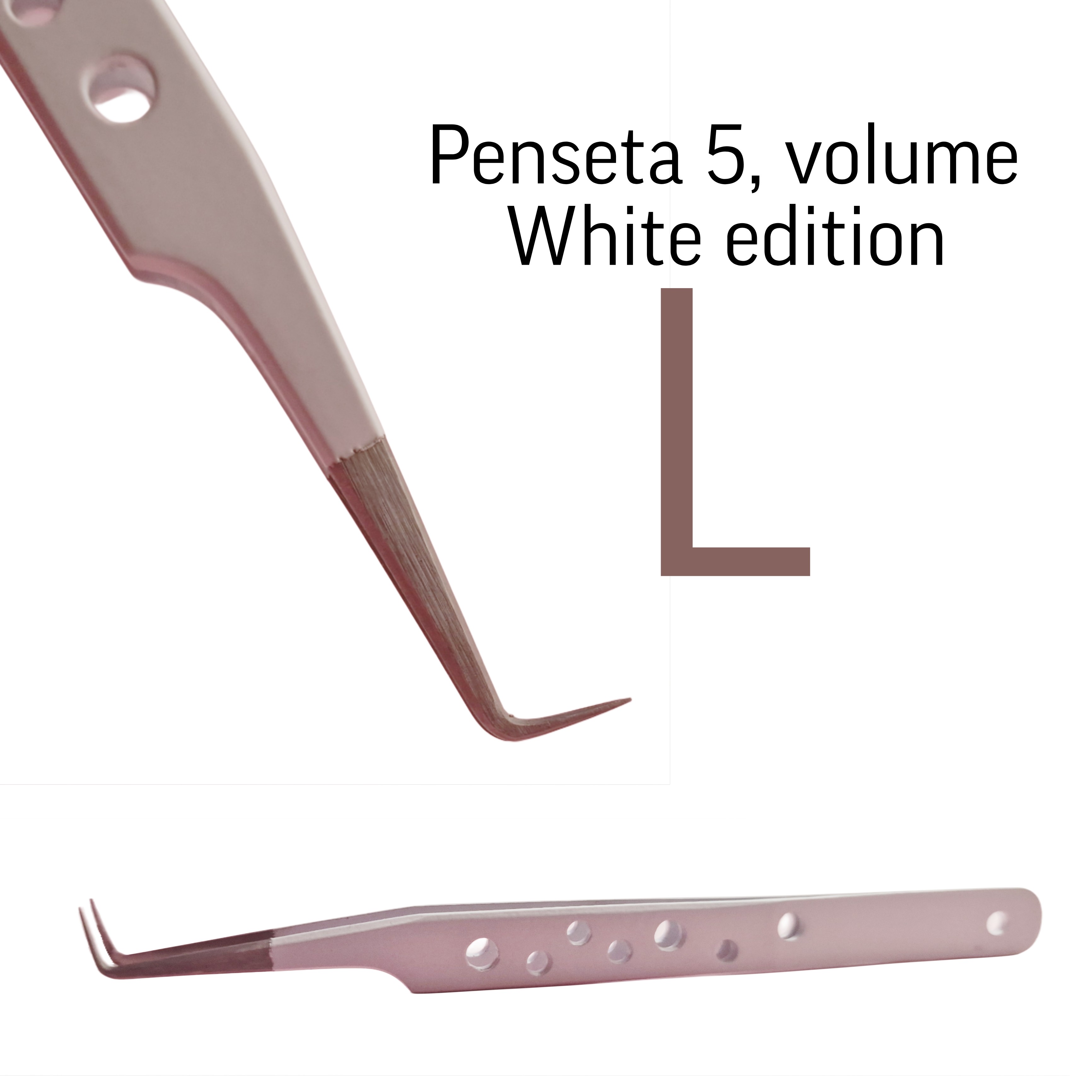 Tweezers no 5,  L white edition for volume