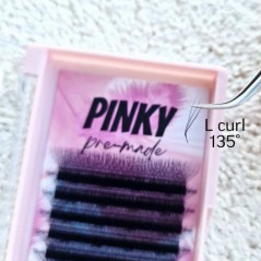 5D W Curl L ---- PINKY premade - eyeliner effect of eyelash extensions, quick volume
