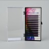 Eyelash extension Ombre iBeauty, black&Purple, thickness 0.10 two tone