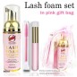 Lash Foam Set in Pink gift bag, Lash Shampoo