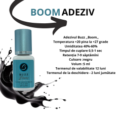 BUZZ Boom, Eyelash extenssion adhesive, 0.5-01 sec, 5 ml