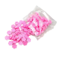 100 pcs pink flower glue holder