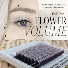 0.07 Easy Fan flower Blossom OMBRE-WHITE eyelashes