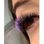 Eyelash extension Ombre iBeauty, black&Purple, thickness 0.10 two tone