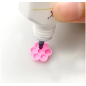 100 pcs pink flower support for glue