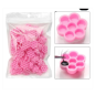 100 pcs pink flower support for glue