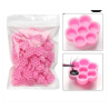 100 pcs pink flower support for glue