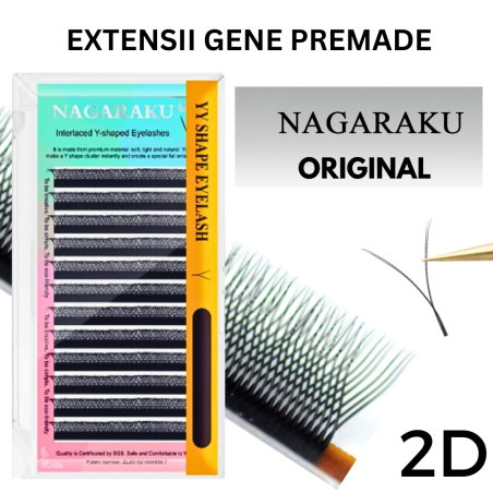 2D YY Nagaraku Extension curl C - ciglia già pronte