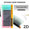 Nagaraku 2D YY, negru, curbura D, Extensii gene gata facute