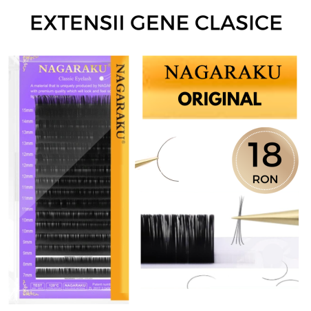 0.12 D Nagaraku ORIGINALES Pestañas Individuales de Mink, Súper Suaves