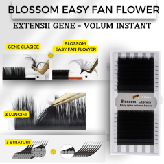 0.10 C Extensii gene Blossom, volum usor, rapid, direct de pe banda