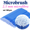 Aplicatoare Microbrush Albastre - 2,5mm, periute aplicare primer sau remover extensii de gene, 100buc