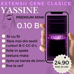 0.10 B - Super soft si elastice,  Extensii gene Yassine Premium