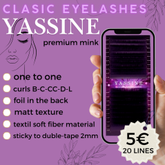 0.15 C - Extension ciglia Yassine Premium, 20 linee