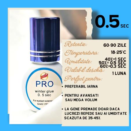 Pro Winter Glue, tempo di asciugatura 0.5 sec. 5ml