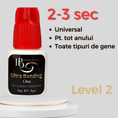 Ibeauty 5ml capac rosu, Adeziv Ultra Bonding, uscare 2-3 sec, lipici universal, rezistenta 4-6 saptamani