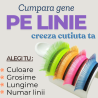 gene colorate pe linia, creeza cutiuta ta