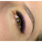 Eyelash extension Ombre iBeauty, black&Purple, thickness 0.10 two tone