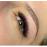 Eyelash extension Ombre iBeauty, black&Purple, thickness 0.10 two tone