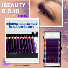 D 0.10 morado - Extensión de pestañas iBeauty