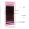 Nagaraku Dark Brown, estensioni delle ciglia Marroni