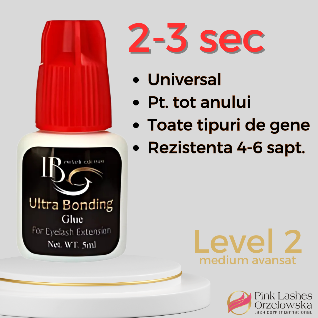 Adesivo Ultra Bonding 5ml, asciugatura 2-3 sec, iBeauty, cappuccio rosso, colla universale, resistenza 4-6 settimane