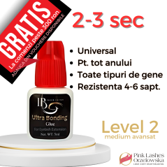 Ibeauty 5ml capac rosu, Adeziv Ultra Bonding, uscare 2-3 sec, lipici universal, rezistenta 4-6 saptamani