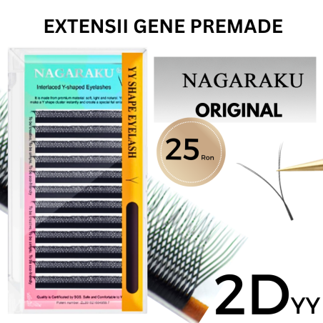 2D YY Nagaraku Extension curl C - ciglia già pronte