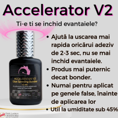 Puternic Accelerator adezivului 1-3 sec, V2 Bonder + previne inchidere evantaiul (Booster)