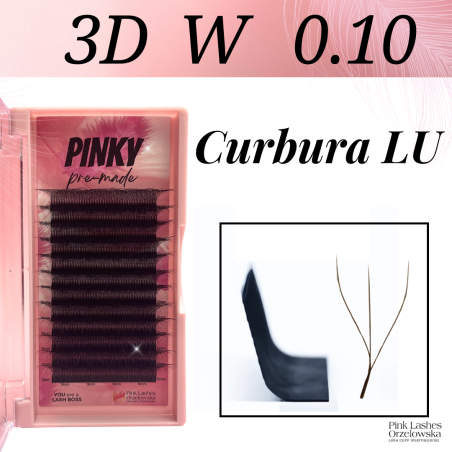 3D W - 0.10 - LU Extension ciglia pre-made