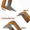 FiberTip Rose Gold tweezers, for Pre-made eyelash extensions or hand-made volume, for begginers